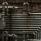 RTO ceramic heat-exchange media and industrial pipework in a regenerative thermal oxidizer
